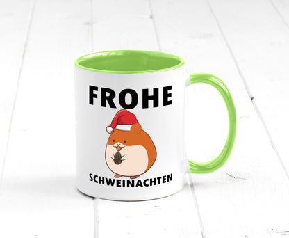 Frohe Schweinachten | Meerschweinchen Weihnachten lustiger Spruch Geschenk