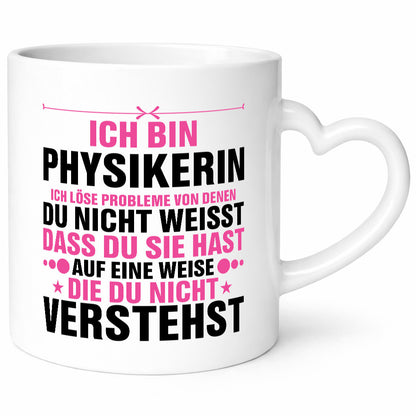 Löse Probleme: Physikerin | Physik v2 Geschenkidee Humor Tasse