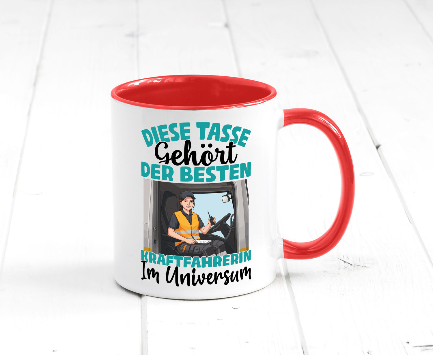 Im Universum: Kraftfahrerin | Lastwagen LKW lustig Humor Geschenkidee Geschenk