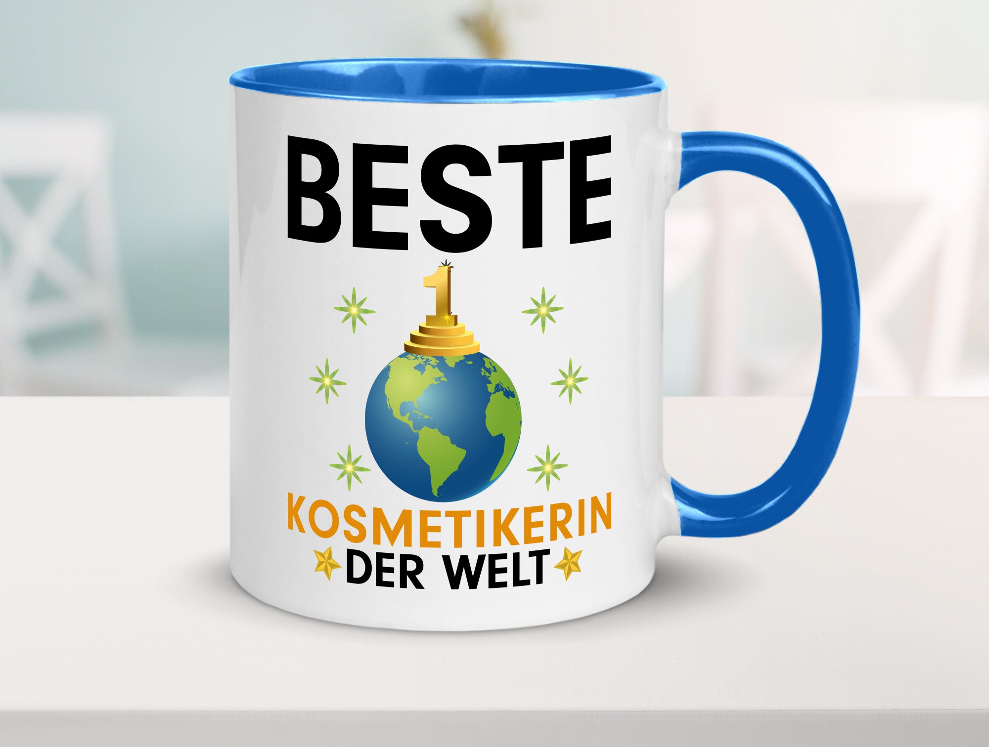 Welt Beste Kosmetikerin | Kosmetik Stylistin Visagistin Geschenkidee Humor Tasse