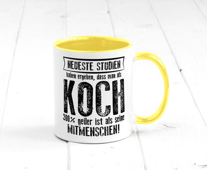 Neuste Studien: Koch | Chefkoch Humor Arbeit Kollegen Büro Geschenkidee Tasse