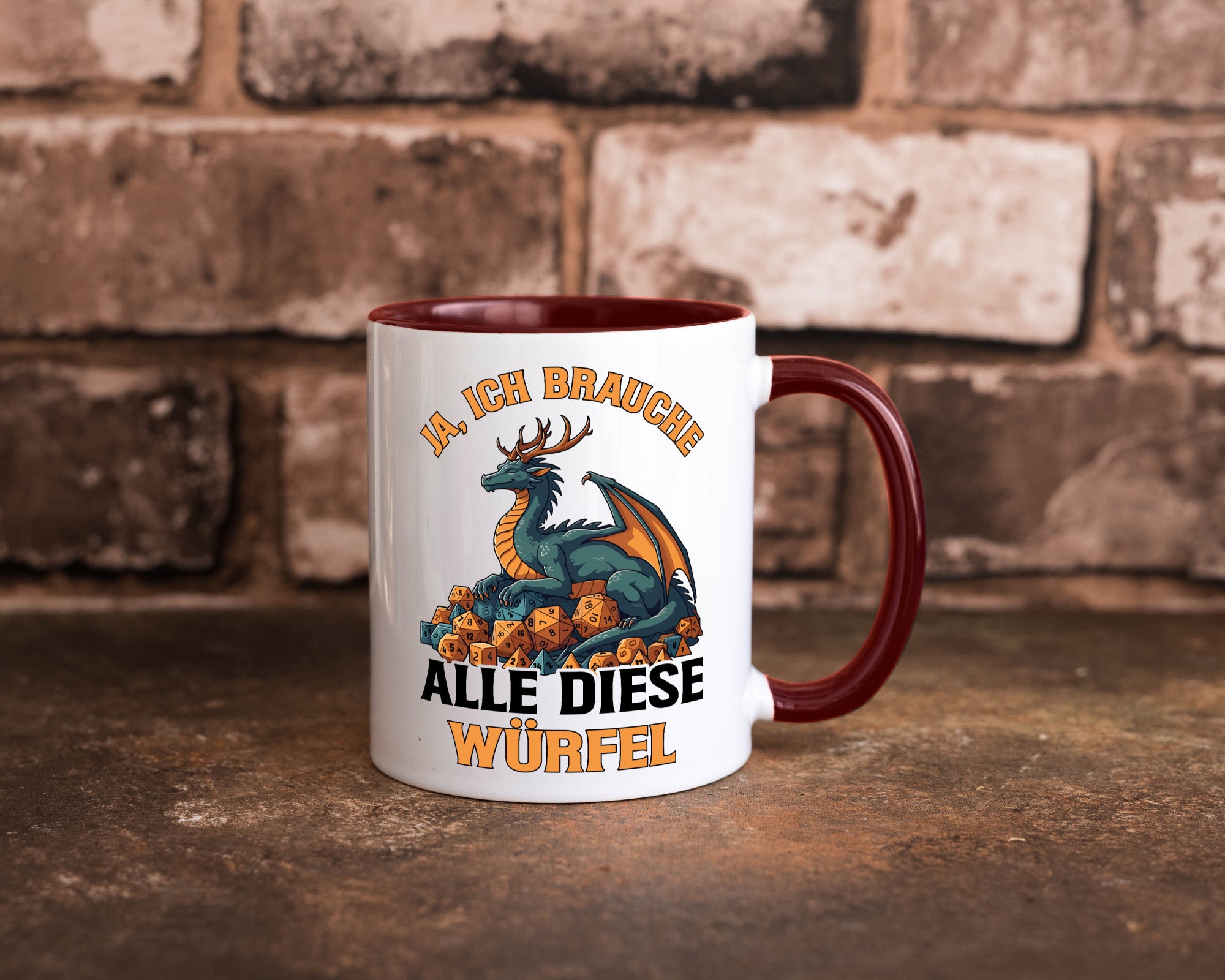 Ja ich brauche alle diese Würfel | Drache Rollenspiel v2 Geschenk Humor