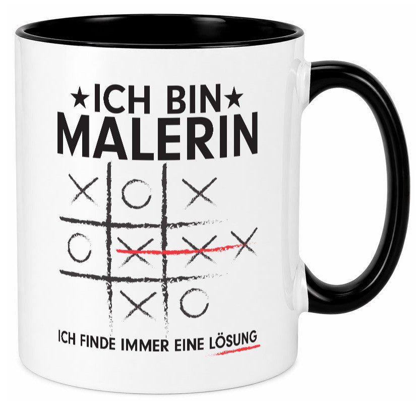 Löse Probleme: Malerin | Malerinnen Humor Geschenkidee Tasse