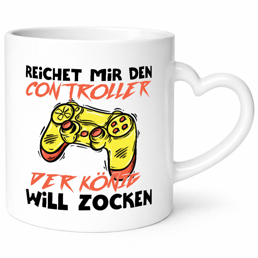 Der König will Zocken | Gamer zocker Gaming Humor Geschenkidee Tasse