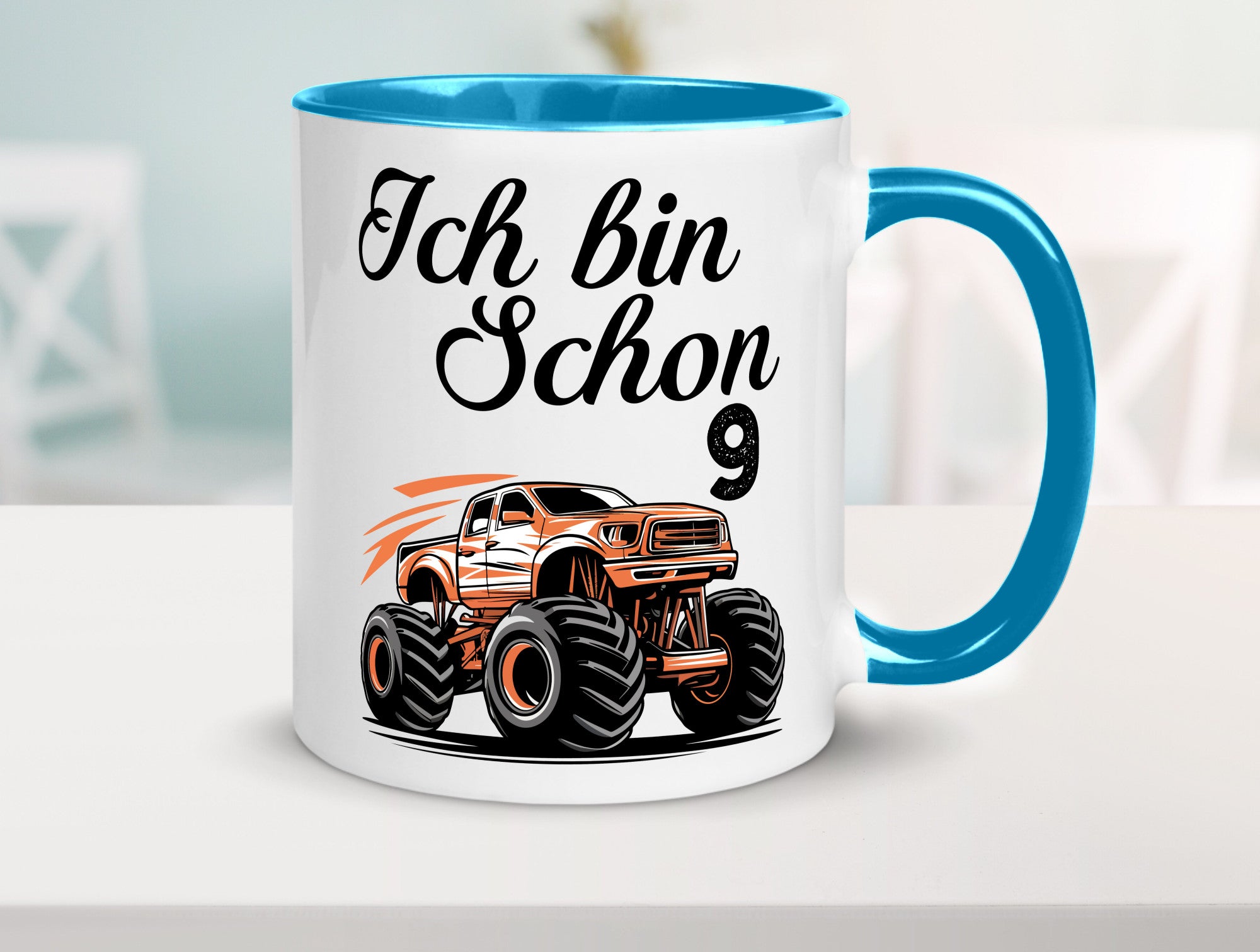 9. Geburtstag | Monster truck 9 Jahre lustiger Spruch Geschenk Geschenkidee