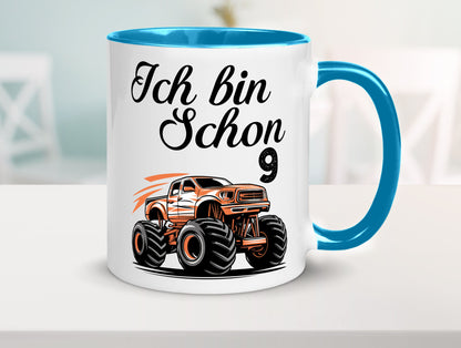 9. Geburtstag | Monster truck 9 Jahre lustiger Spruch Geschenk Geschenkidee