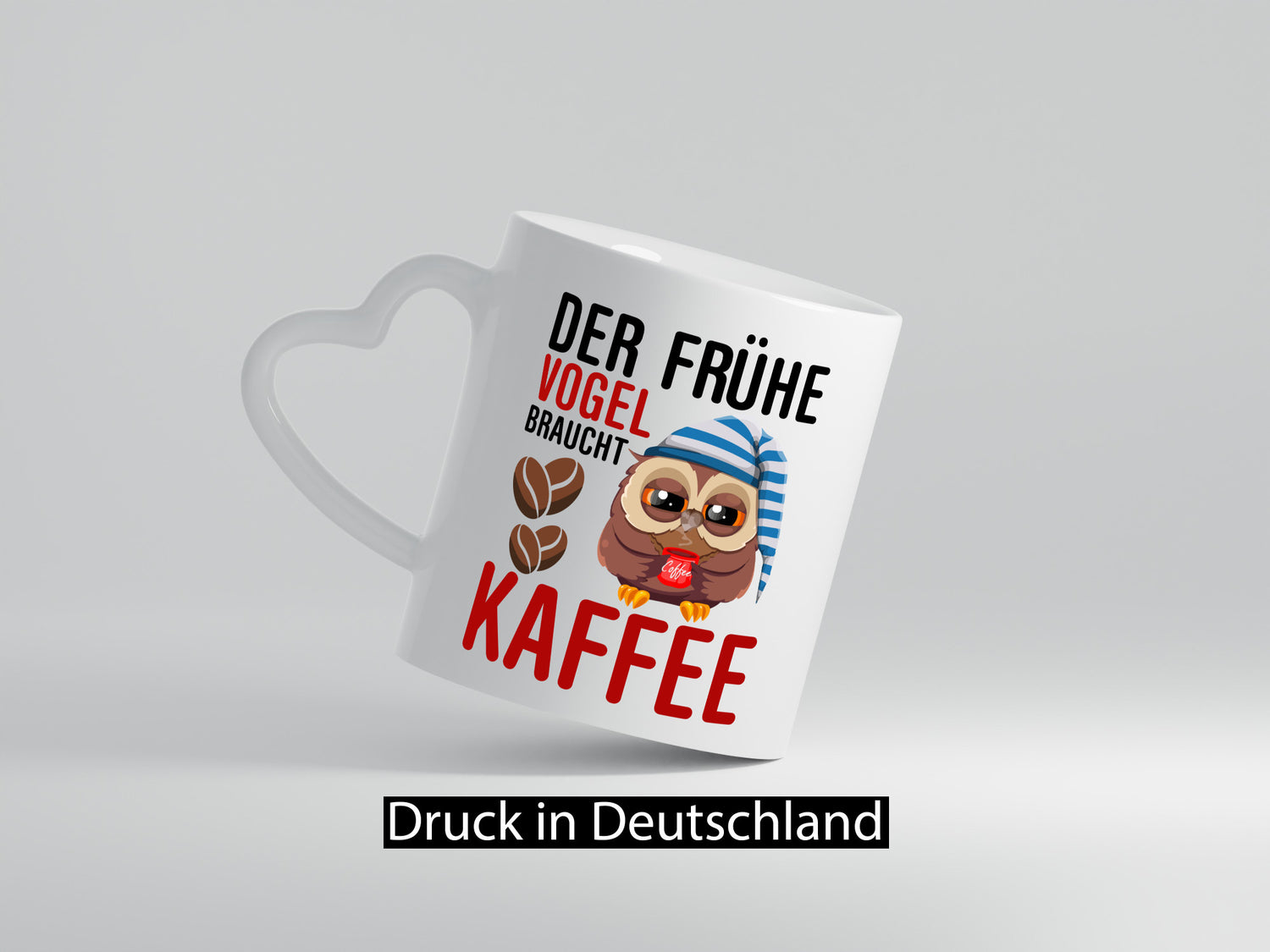 Früher Vogel | Kaffeliebhaber Nachteule Humor Geschenkidee Tasse