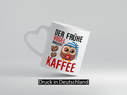 Früher Vogel | Kaffeliebhaber Nachteule Humor Geschenkidee Tasse