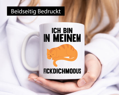 Ich bin in meinem Modus | Faule Katze Chillen lustiger Spruch Geschenk
