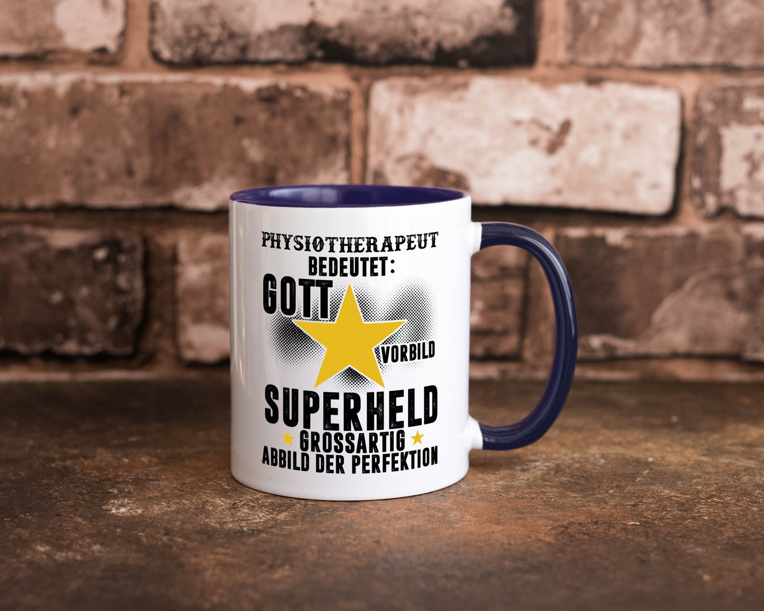 Bedeutung von Physiotherapeut lustiger Spruch Geschenk Humor Geschenkidee Tasse