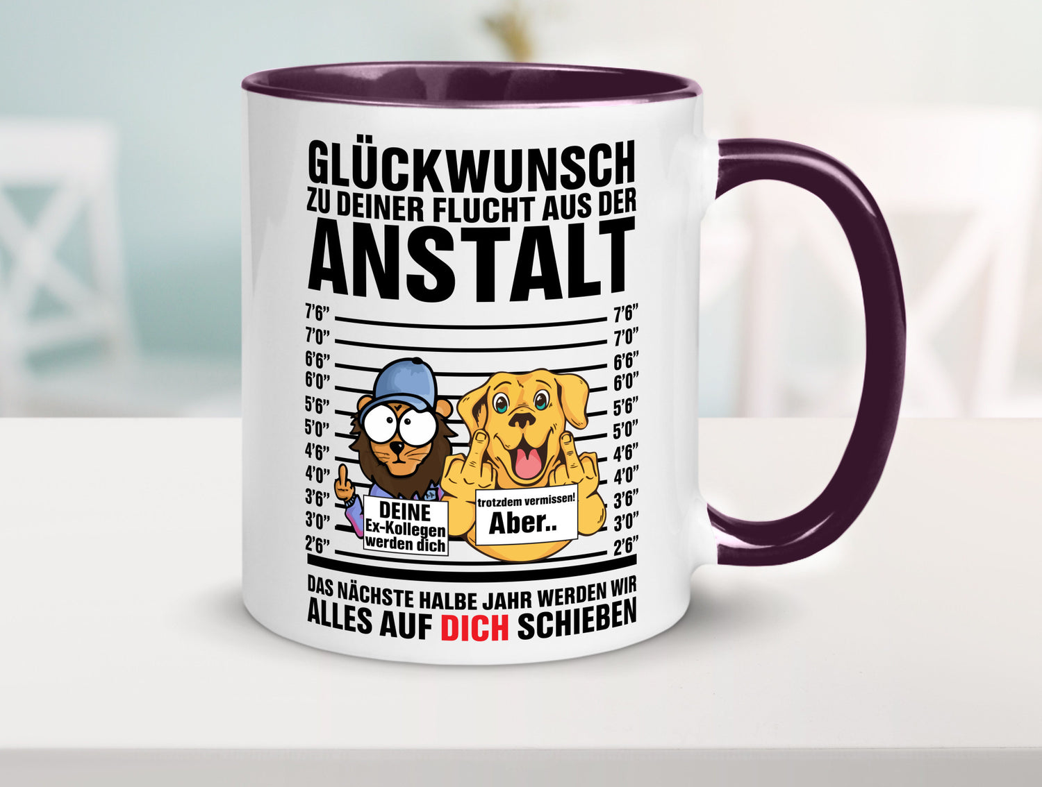 Glückwunsch zu deiner Flucht | Abschiedgeschenk v3 Geschenk Humor Geschenkidee