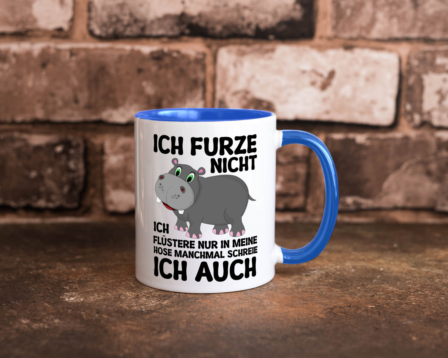 Ich furze nicht | furznilpferd v2 Humor Geschenkidee Tasse