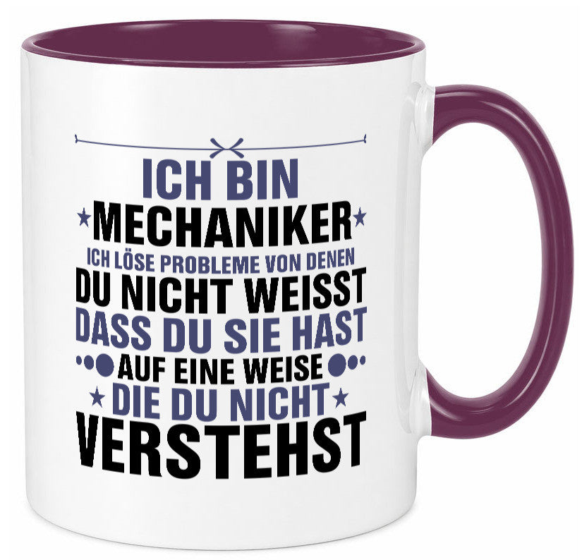 Löse Probleme: Mechaniker | KFZ Werkstatt lustig Humor Geschenkidee Geschenk