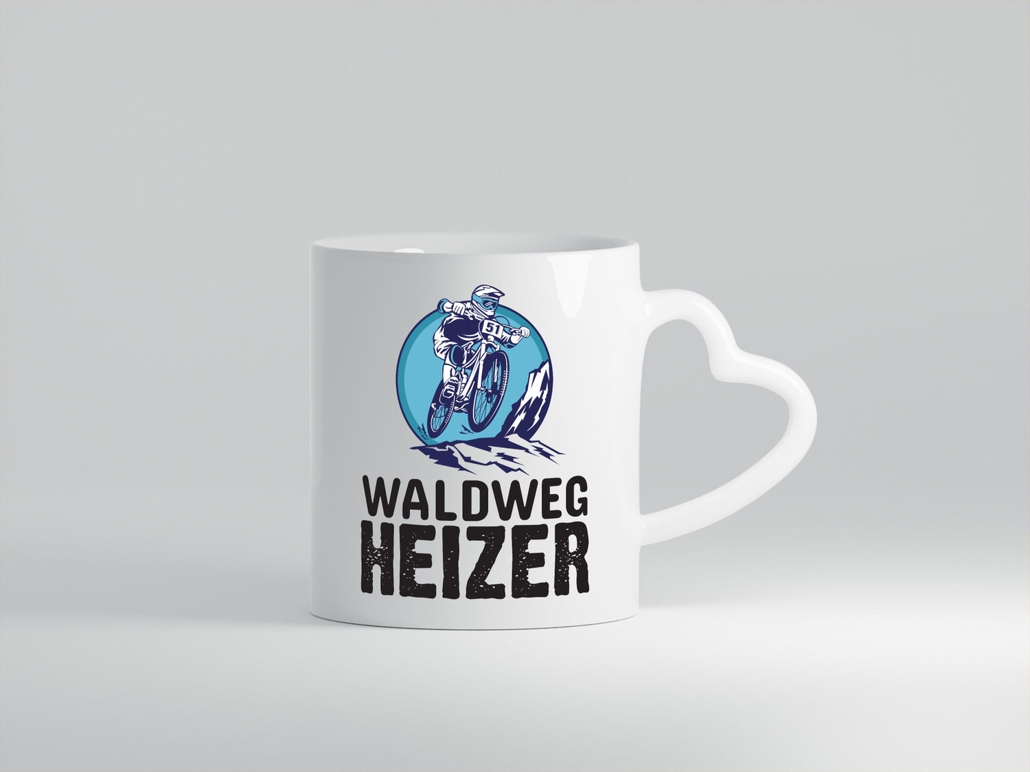 Waldweg Heizer | Mountainbike Tasse Mountainbiker Geschenk Humor Geschenkidee