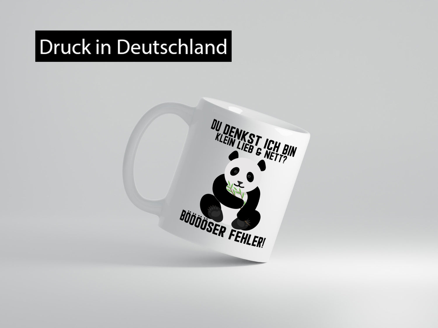 Klein Lieb und Nett | süßer Pandabär lustiger Spruch Geschenk Humor