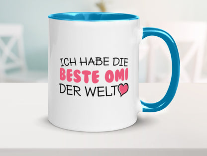 Beste Omi der Welt | Oma Tasse Geburtstag Muttertag lustig Familie Geschenkidee