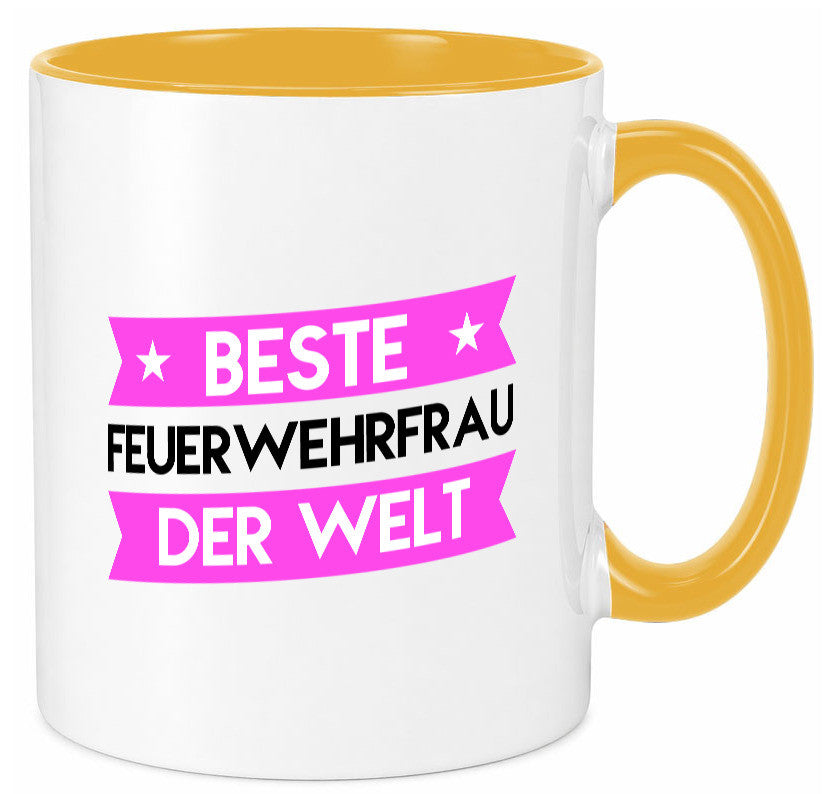 Bester Feuerwehrfrau | Feuerwehr lustig Humor Geschenkidee Geschenk Tasse