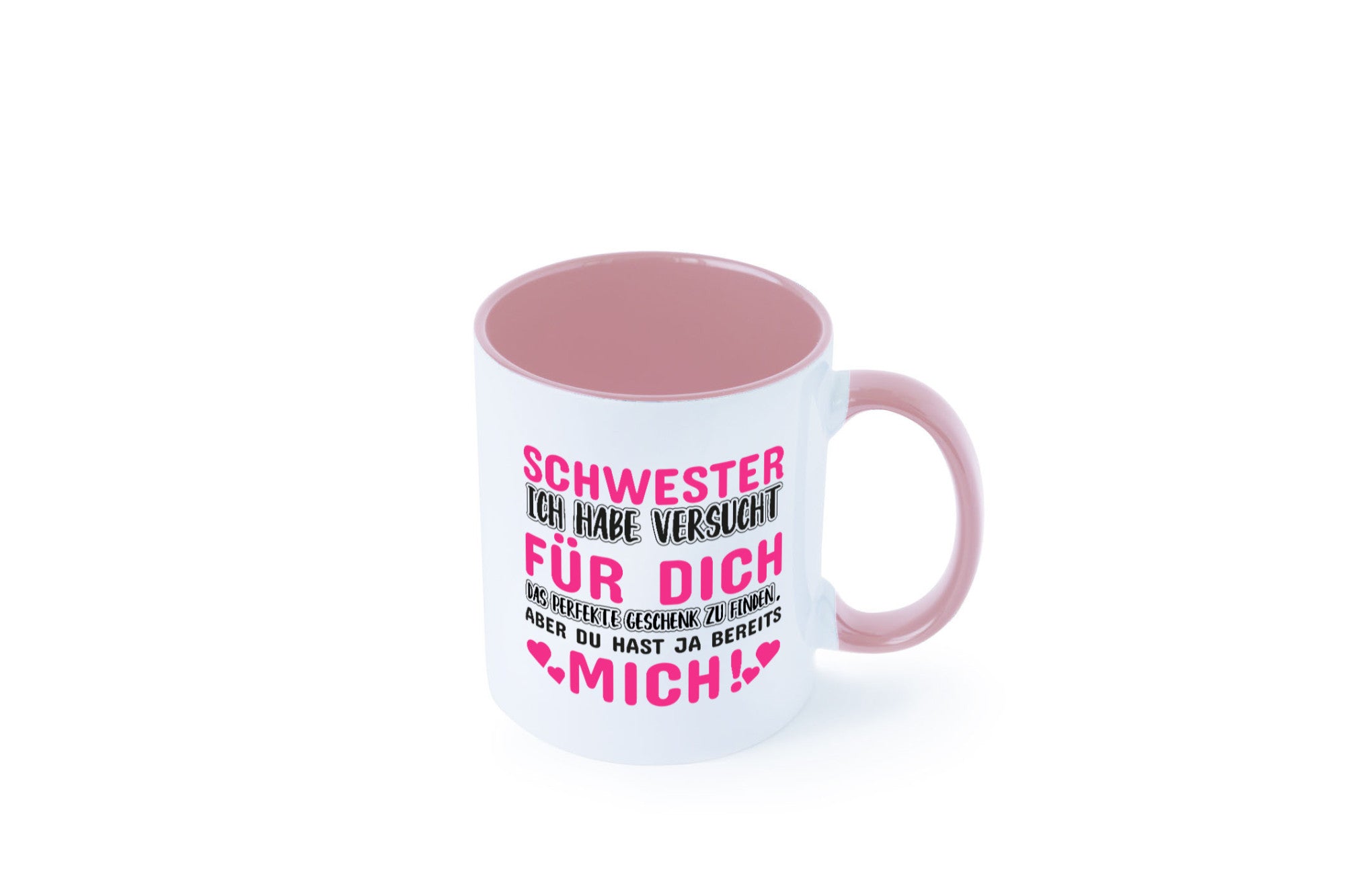 Schwester Tasse | lustiger Spruch Geschwisterliebe v2 Humor Geschenkidee