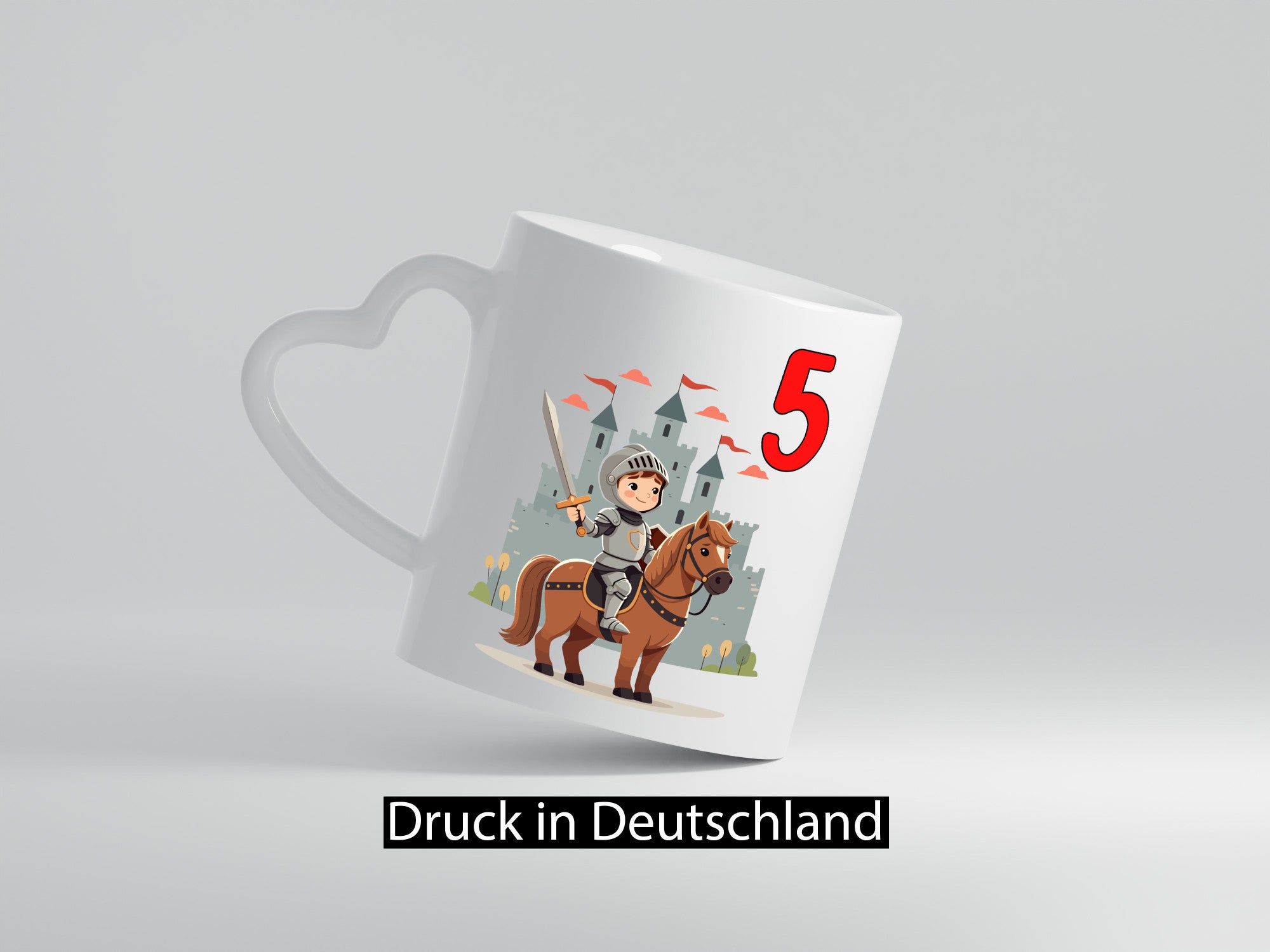 5. Geburtstag | 5 Jahre Ritter Junge Schloss lustiger Spruch Geschenk