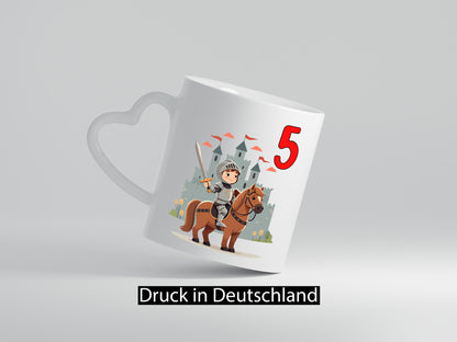 5. Geburtstag | 5 Jahre Ritter Junge Schloss lustiger Spruch Geschenk