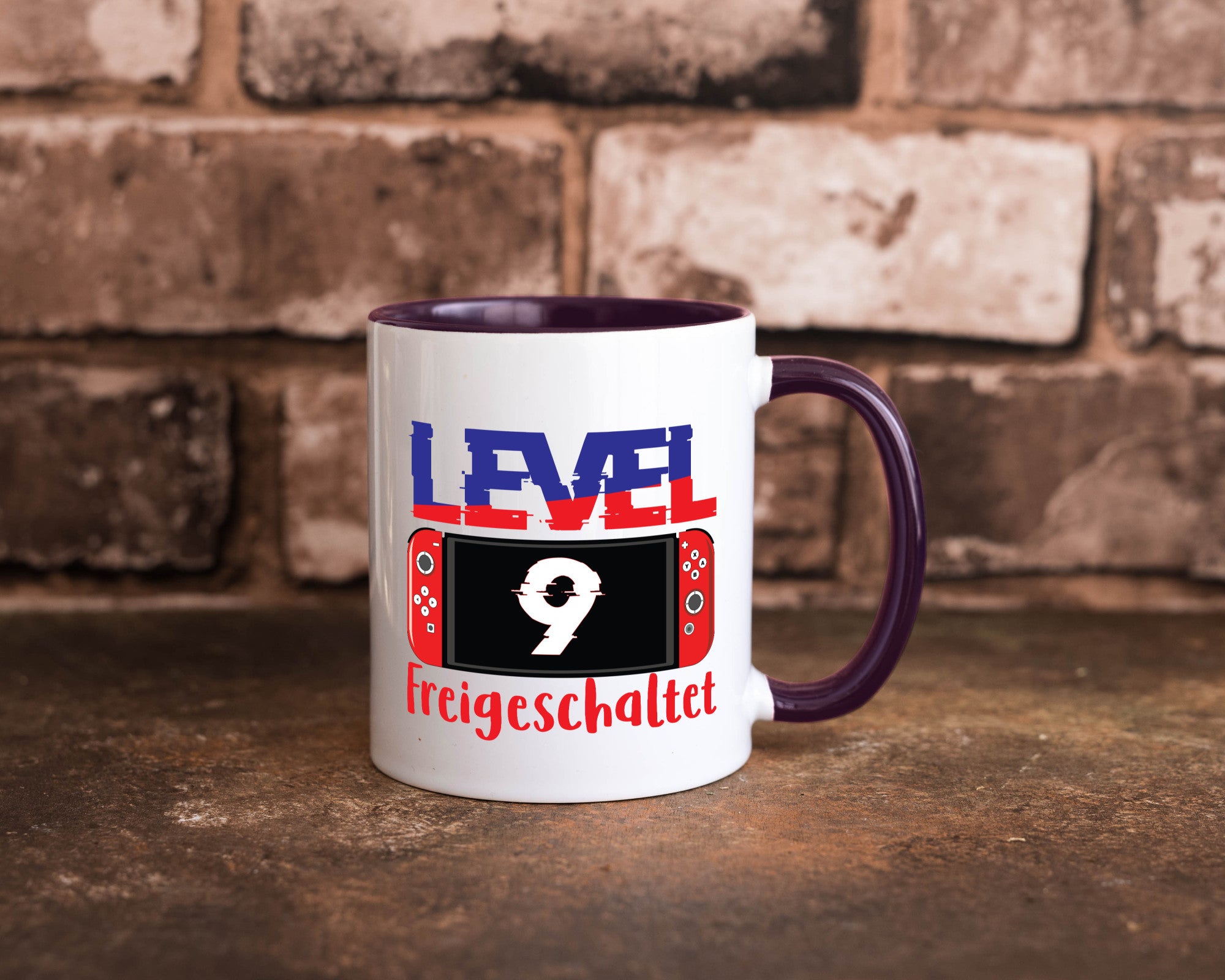 Level 9 Freigeschaltet | 9. Geburtstag Zocker Gamer Humor Geschenkidee Tasse