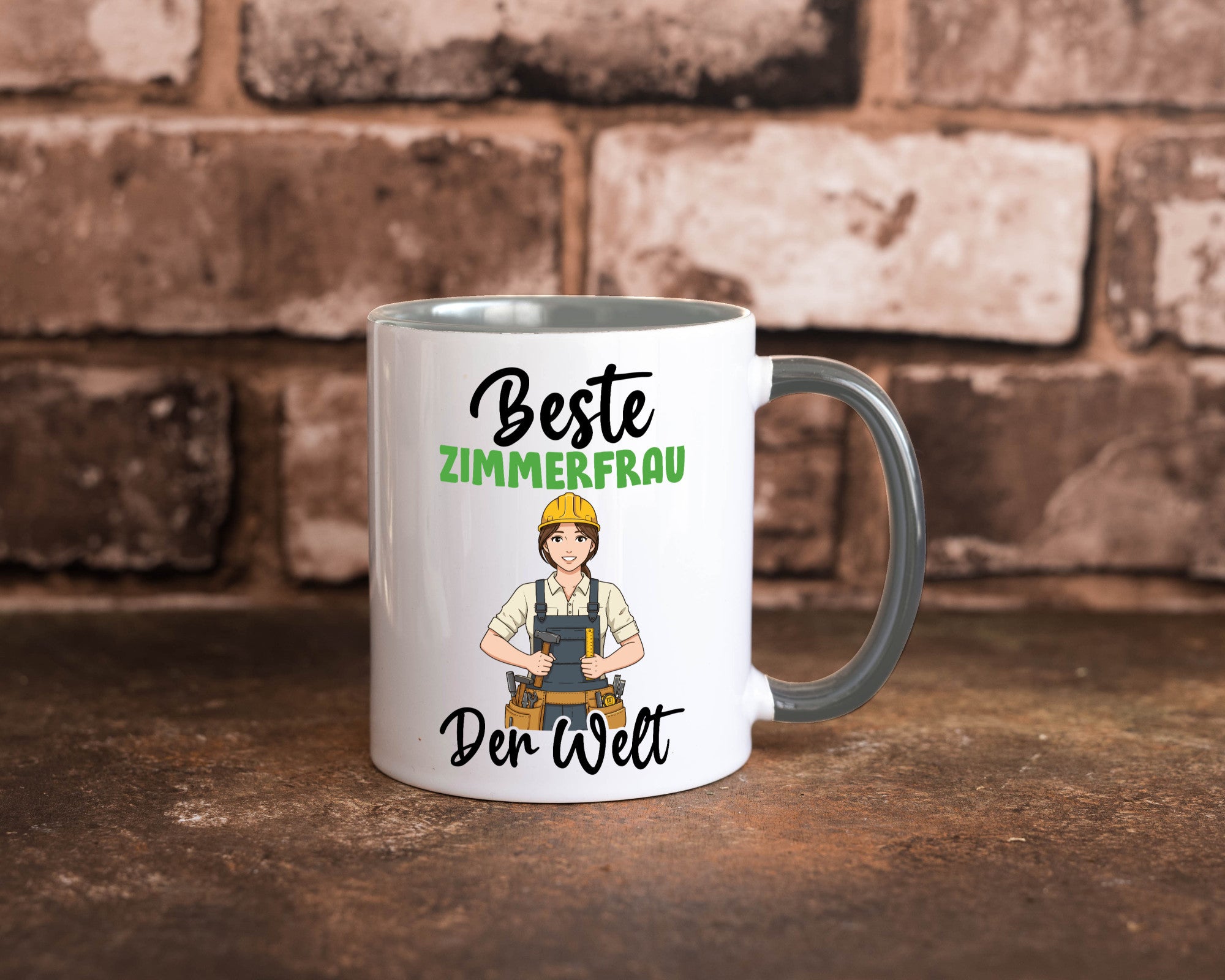Beste Zimmerfrau| Holzbau | Handwerkerin v2 Geschenk Humor Geschenkidee