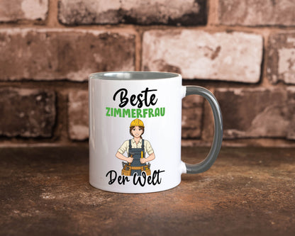Beste Zimmerfrau| Holzbau | Handwerkerin v2 Geschenk Humor Geschenkidee