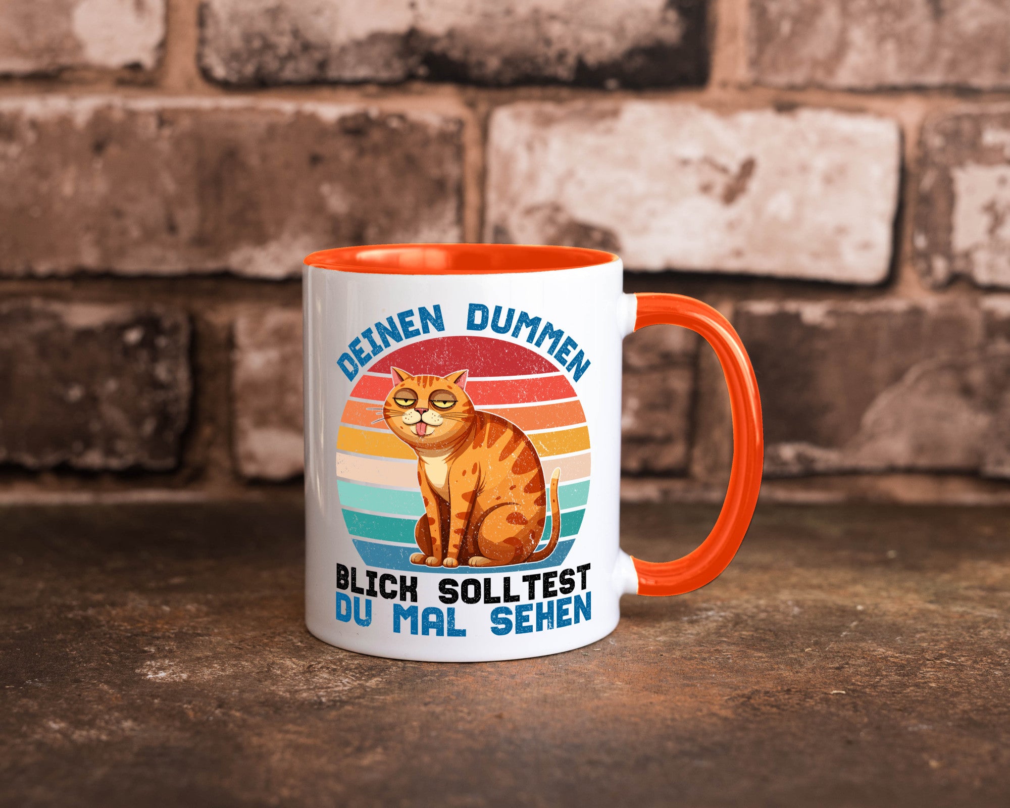Deinen dummen Blick solltest du mal sehen | Katze Geschenkidee Tierliebhaber