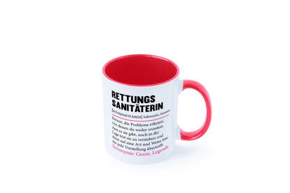 Rettungssanitäterin | Beruf Sanitäter Spruch v2 Humor Arbeit Kollegen Büro