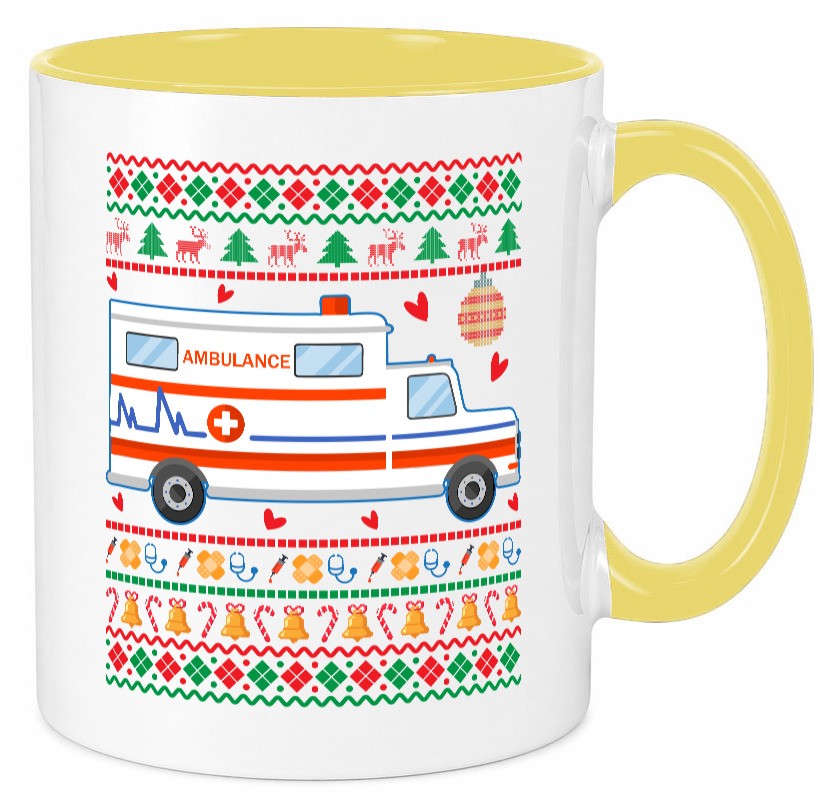 Krankenwagen | Ugly Christmas Emergency lustig Humor Geschenkidee Geschenk Tasse