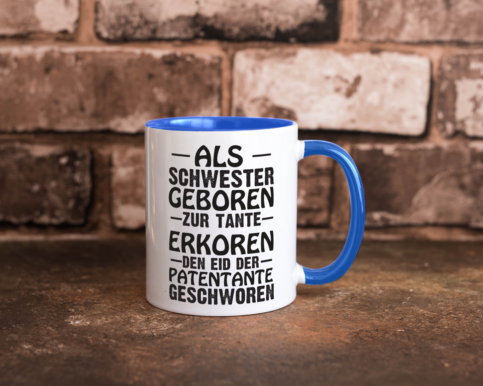 Eid der Patentante | Tante Tasse Schwester Humor lustig Geschenkidee Geschenk