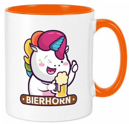 Bierhorn | Einhorn Bierglas Geschenk Humor Geschenkidee lustiger Spruch Tasse
