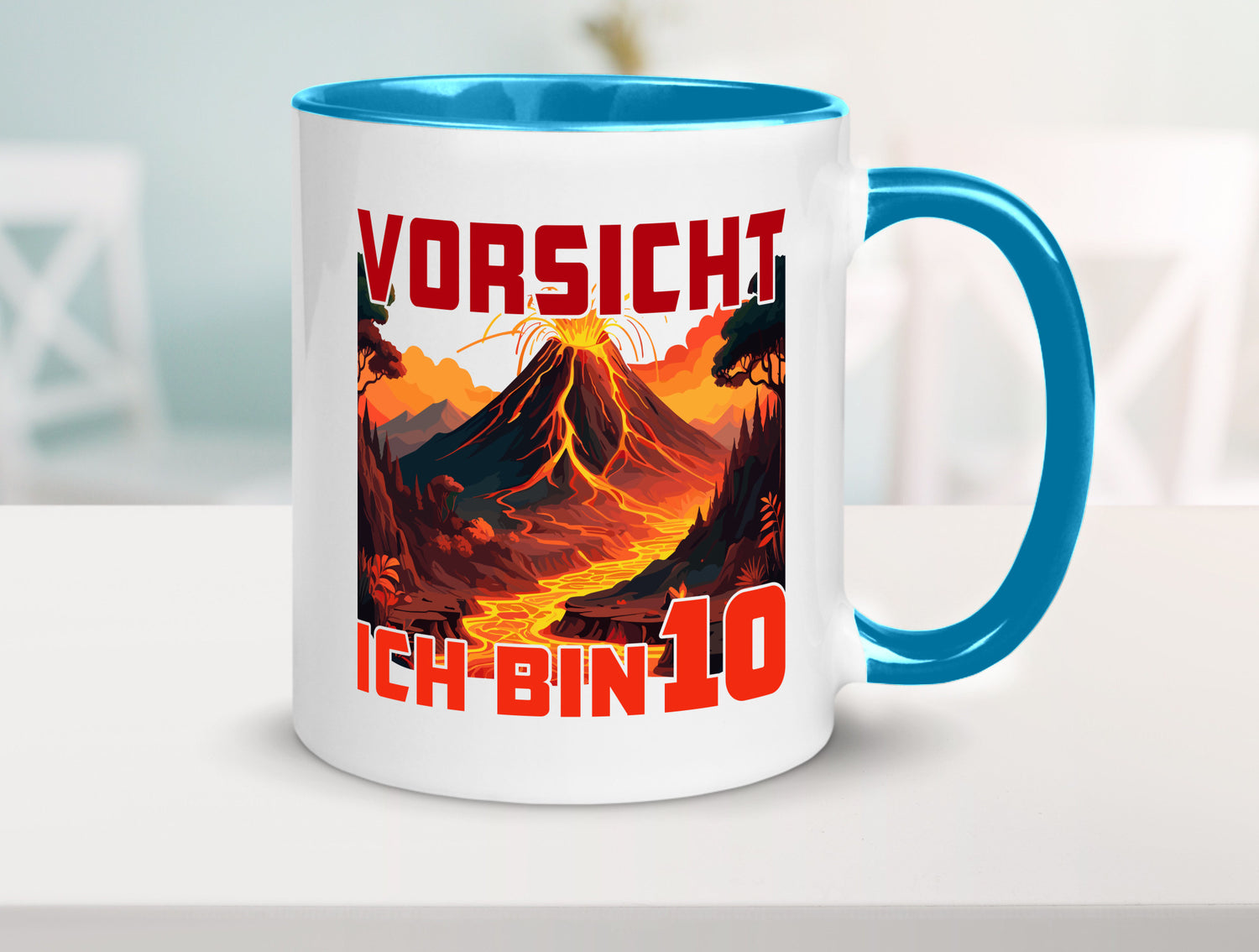 10. Geburtstag | 10 Jahre Vulkanausbruch Vulkan Humor Geschenkidee Tasse