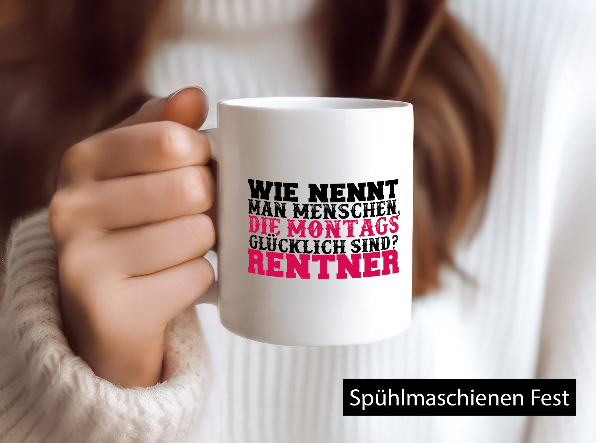 Glücklicher Rentner lustig Ruhestand Jubiläum Geschenk Tasse