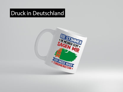 Turkmenistan | Urlaub Stimmen in meinem Kopf Traumland v2 Geschenk Humor
