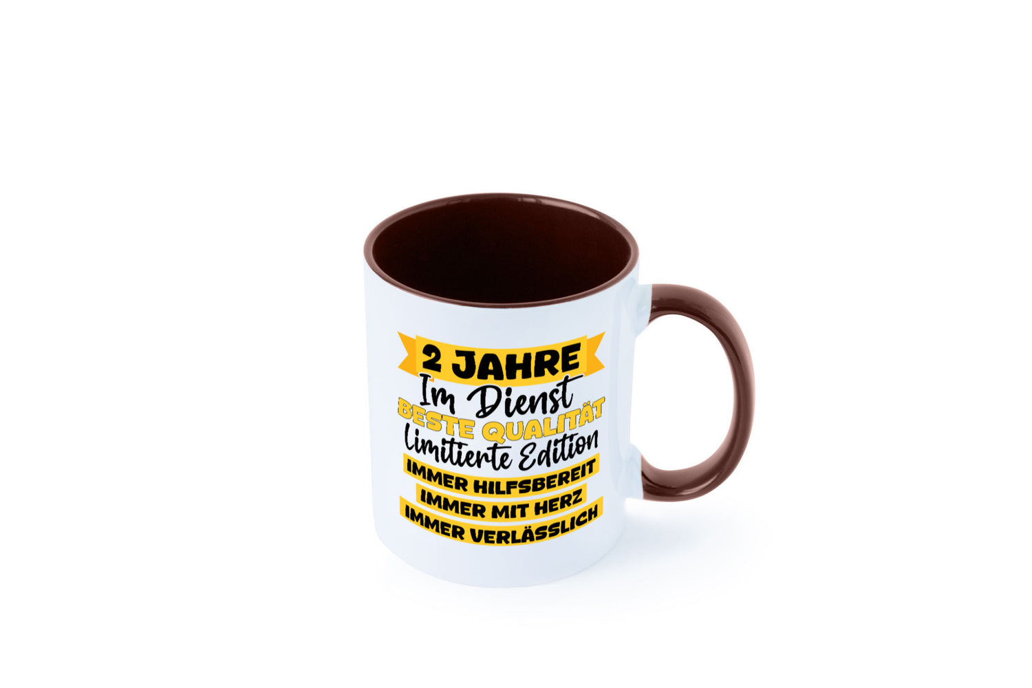 2 Jahre im Dienst | Jubiläum Arbeit v8 lustiger Spruch Geschenk Kollegen Büro