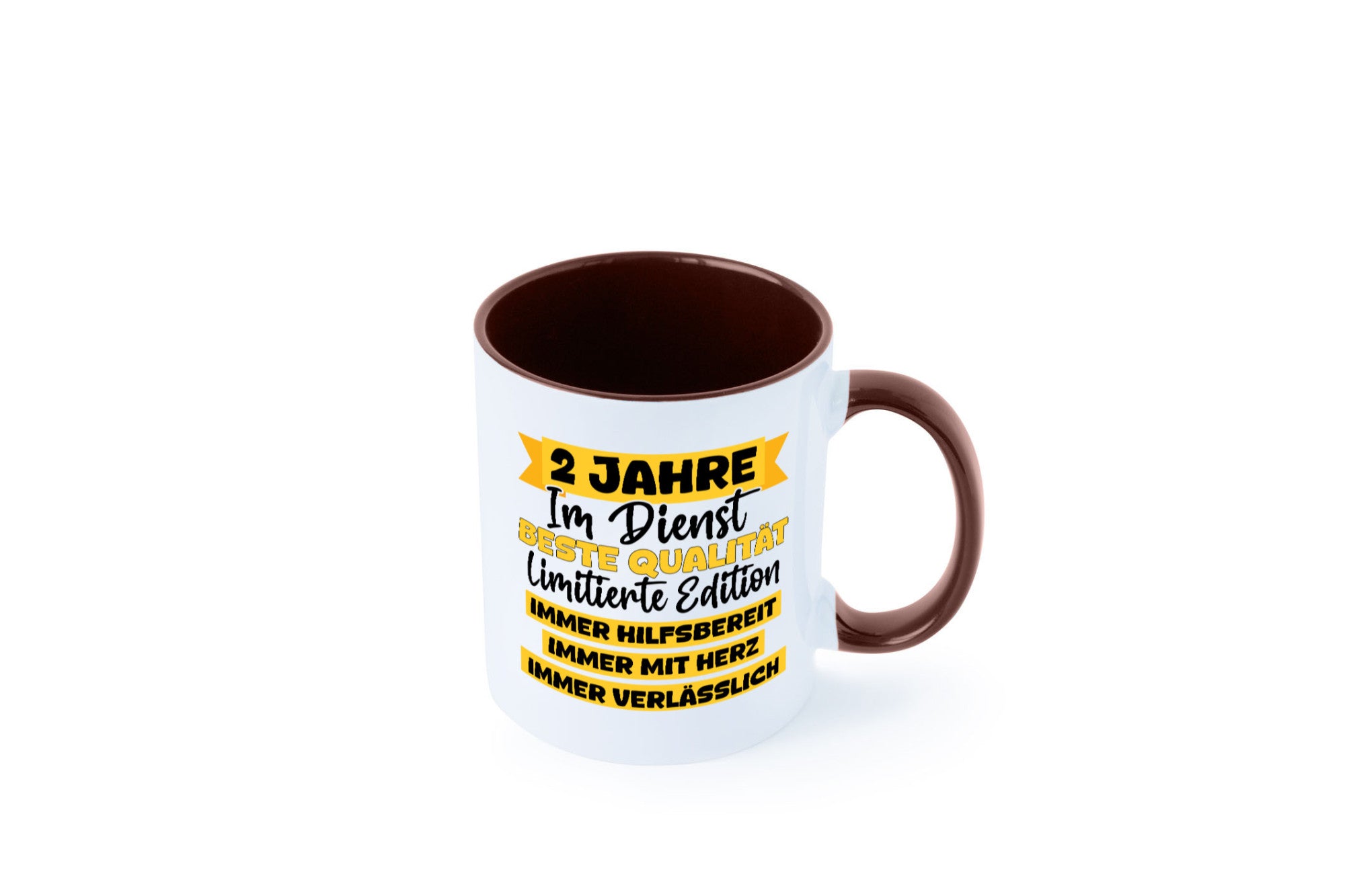 2 Jahre im Dienst | Jubiläum Arbeit v8 lustiger Spruch Geschenk Kollegen Büro