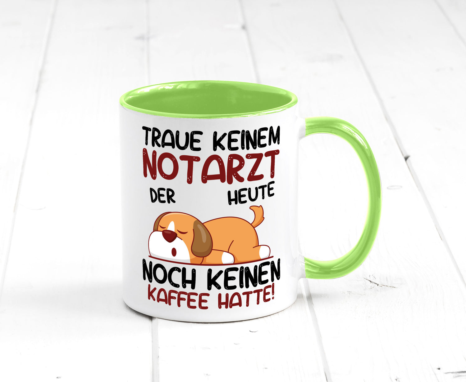 Traue keinem Notarzt | Arzt Geschenk Humor Geschenkidee lustiger Spruch Tasse
