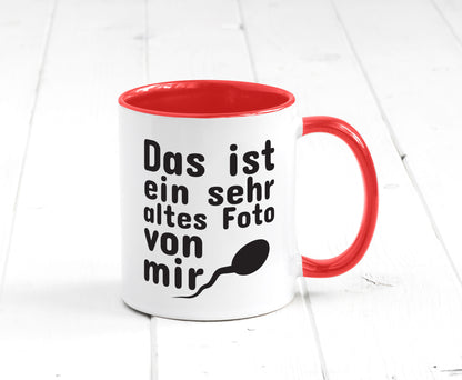 Sehr altes Foto von mir | lustige Tasse Männer Humor Geschenk Geschenkidee