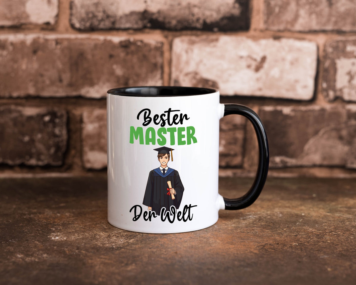 Bester Master | Universität Student v2 lustig Humor Geschenkidee Geschenk Tasse