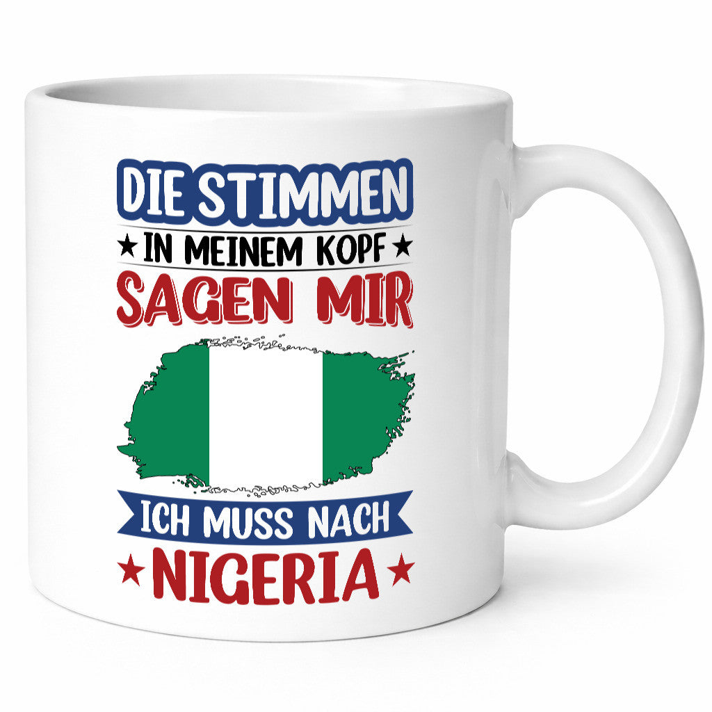 Nigeria | Urlaub Stimmen in meinem Kopf Traumland Geschenk Humor Geschenkidee