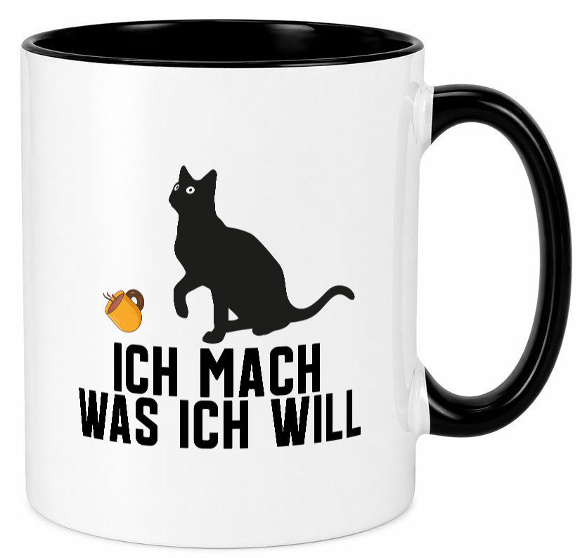 Ich mach was will | Katze Katzenliebhaber Egoist lustig Tierliebhaber Humor Tasse
