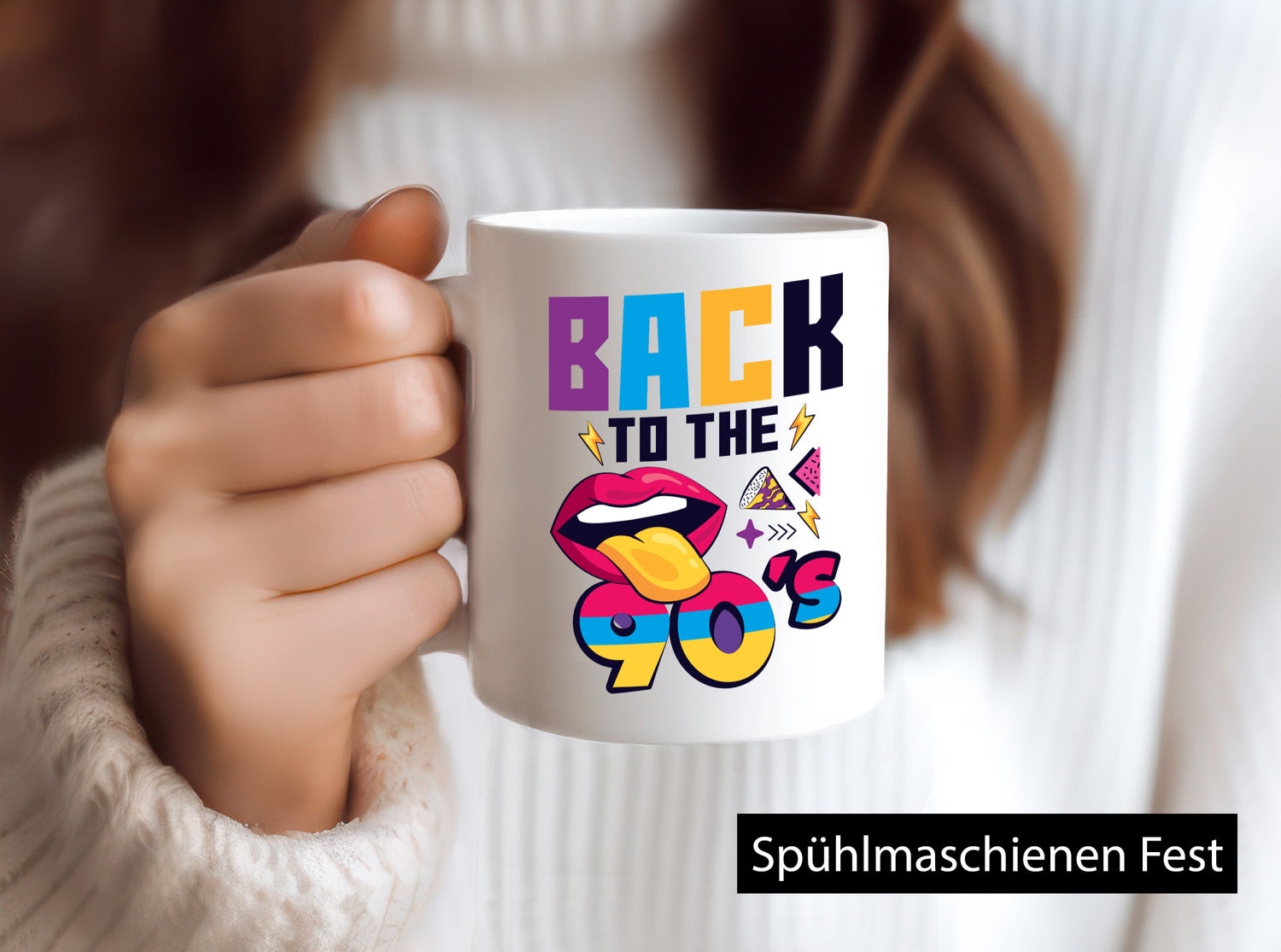 Back to the 90er | Jahre 90 Jahrgang Humor Geschenkidee Tasse