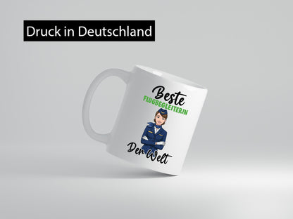 Beste Flugbegleiterin | Stewardess Flughafen v2 lustiger Spruch Geschenk Humor