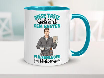 Im Universum: Fliesenleger | Fliesenlegen Bau Geschenk Humor Geschenkidee