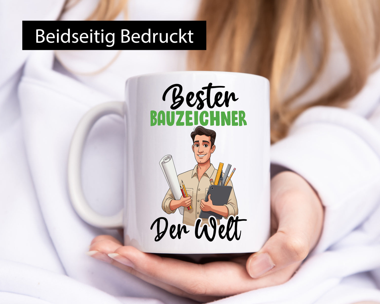 Bester Bauzeichner | Zeichner v2 lustiger Spruch Geschenk Humor Geschenkidee
