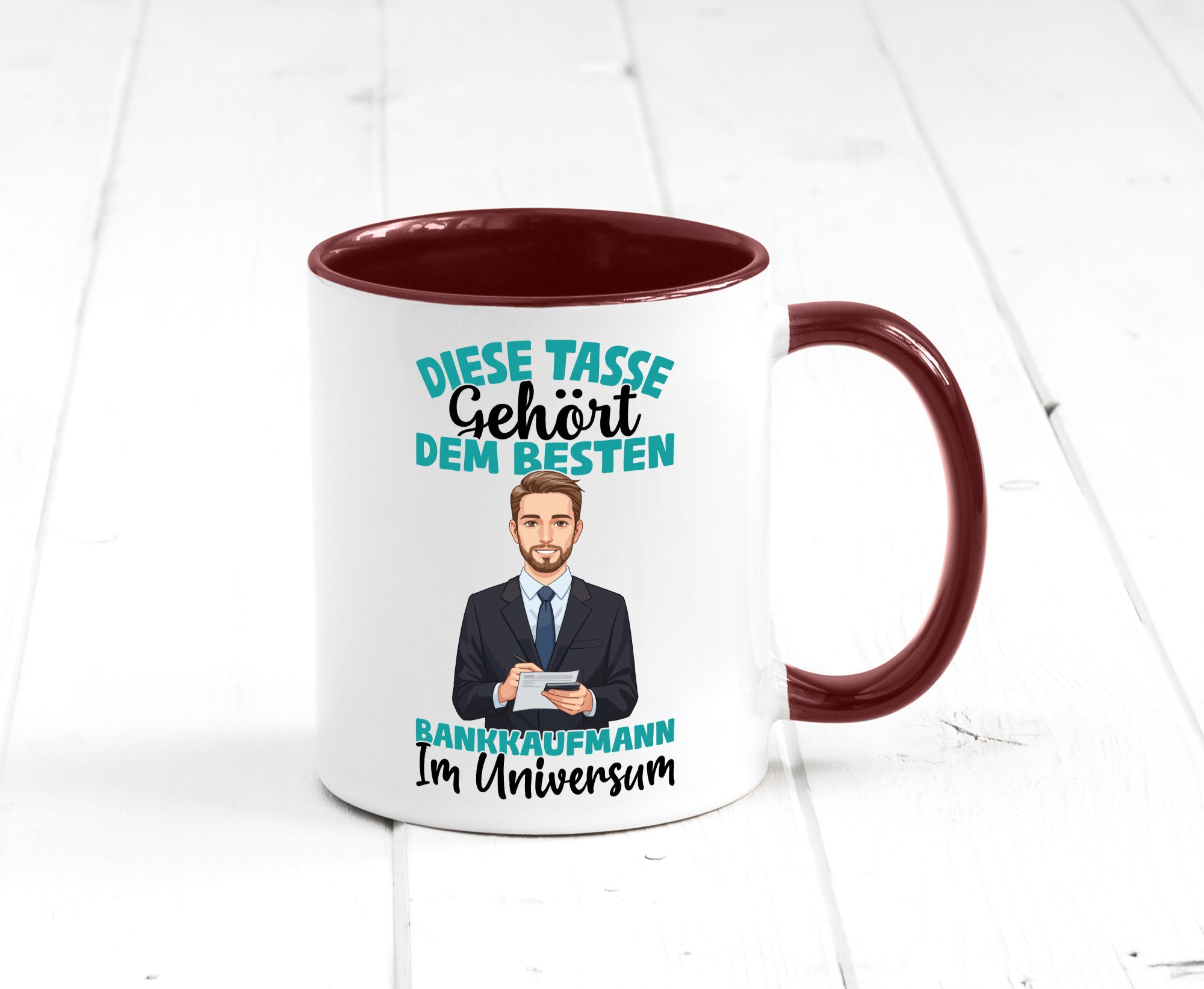 Im Universum: Bankkaufmann | Kaufmann Bank Kaufleute Geschenkidee Humor Tasse