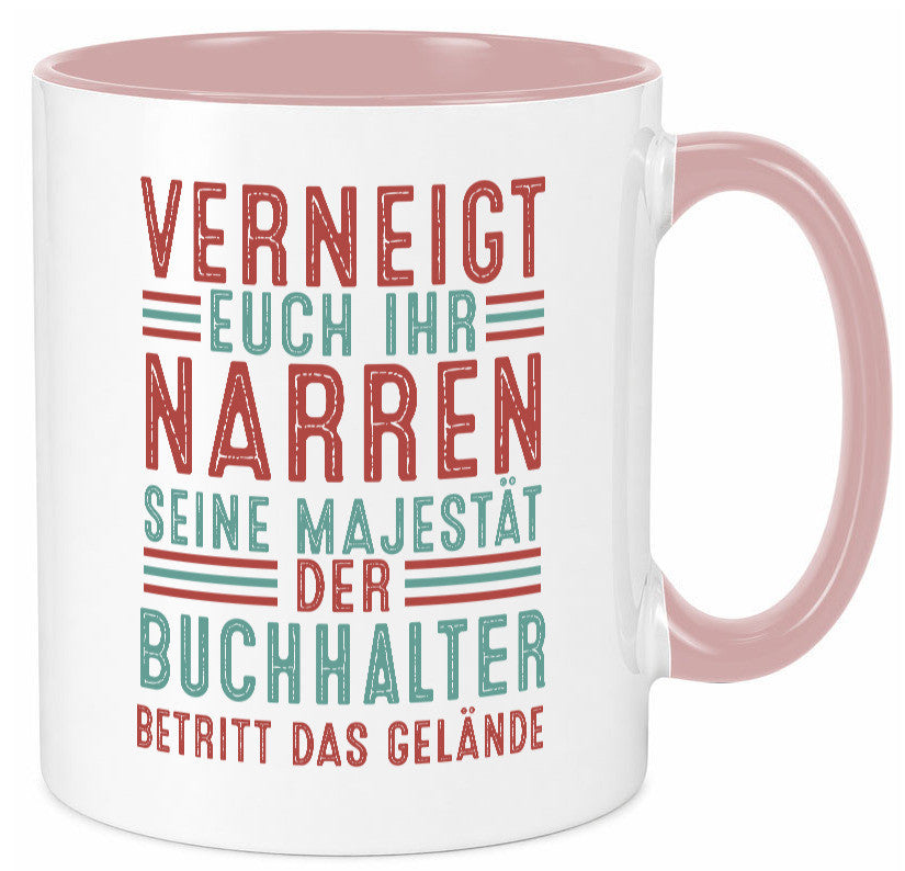 Verneigt euch: Buchhalter | Buchhaltung Humor v2 Geschenk Geschenkidee lustiger Tasse