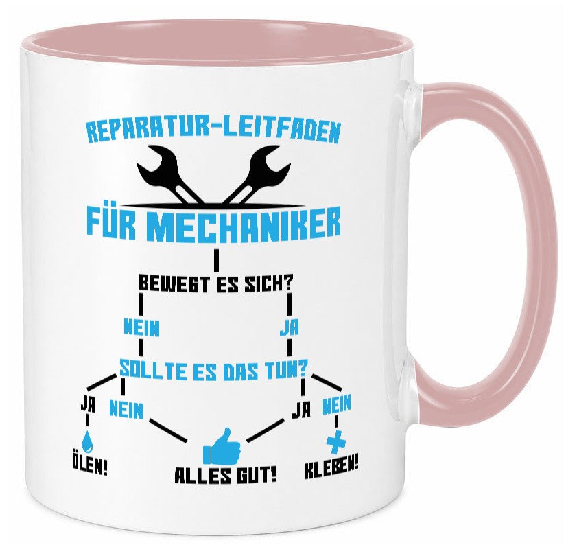 Mechaniker | Reparatur Autowerkstatt Ã–len Kleben Geschenkidee Humor Tasse