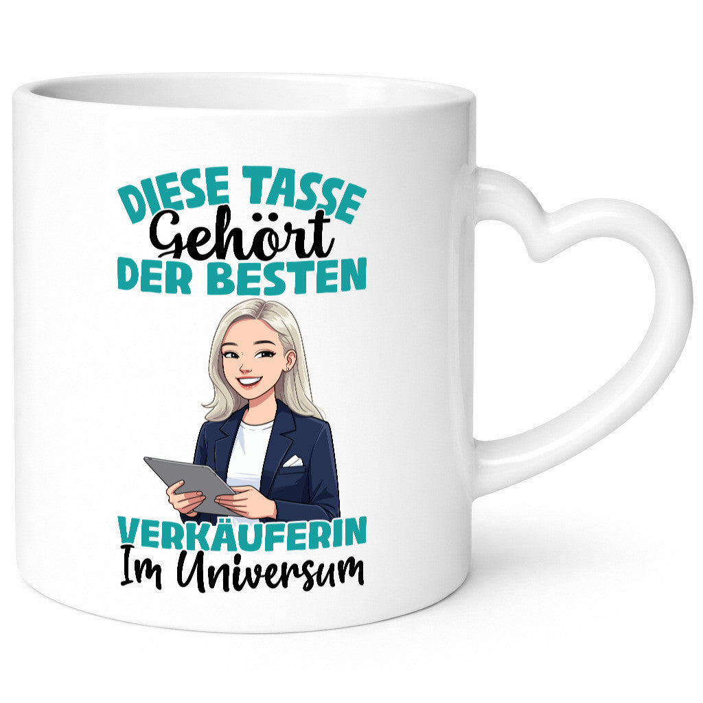 Im Universum: Verkäuferin| Kollegin | Verkaufsjob lustiger Spruch Geschenk